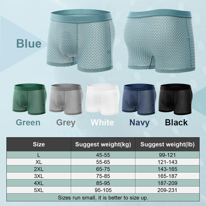 Ice Silk Cool mesh boxer shorts