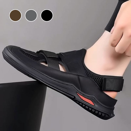 Men’s Breathable Summer Beach Sandals with Adjustable Width