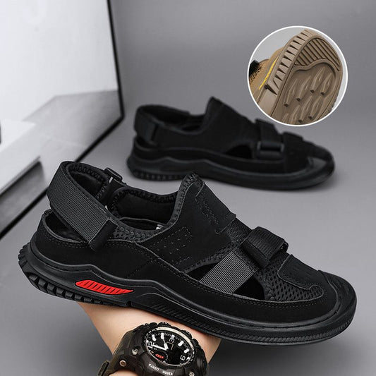 Men’s Breathable Summer Beach Sandals with Adjustable Width