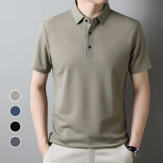 Men’s Breathable Ice Silk Pullover Shirt