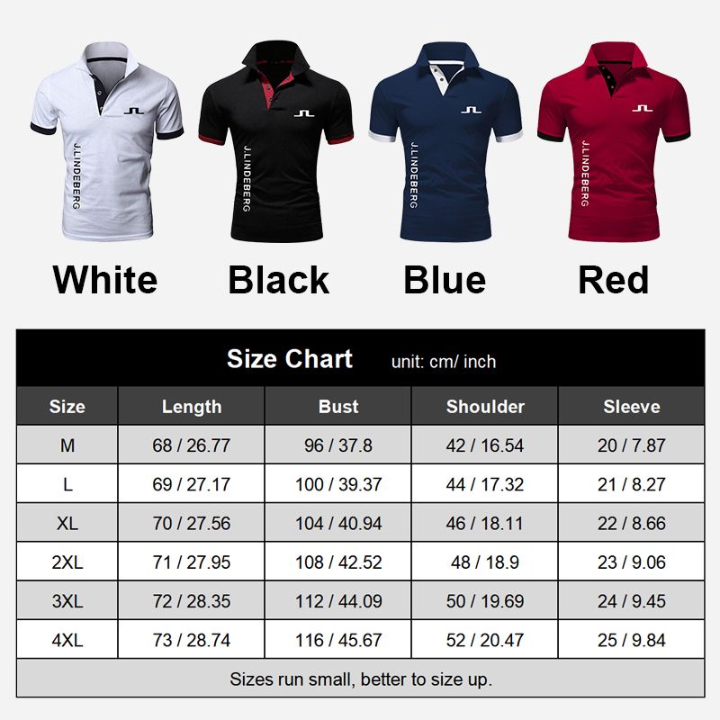 Men’s Summer Casual Lapel Short-sleeve T-shirt