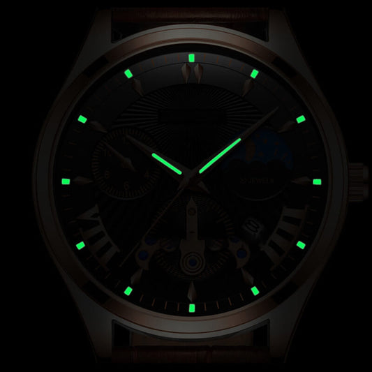 Men's Luminous Large Dial Quartz Watch