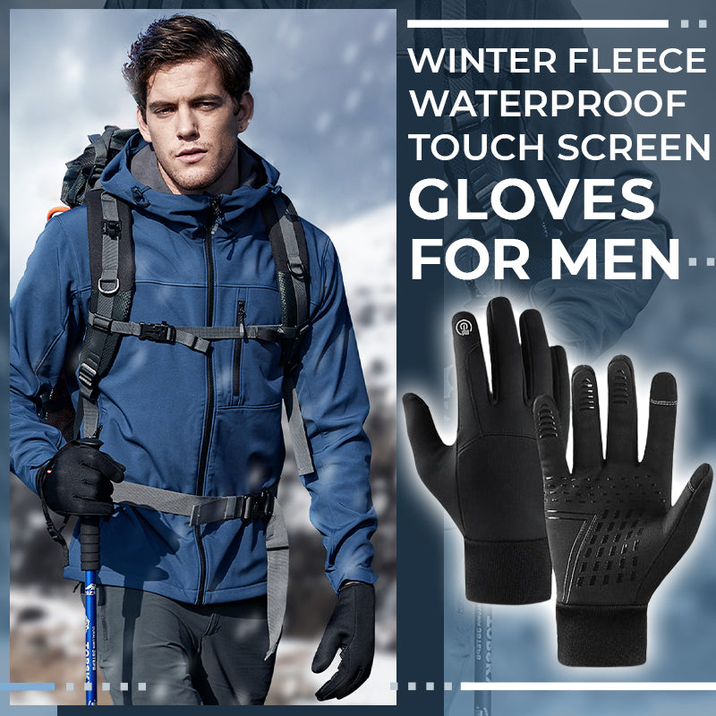 Winter Fleece Waterproof Touch Screen Gloves For Men（50% OFF）