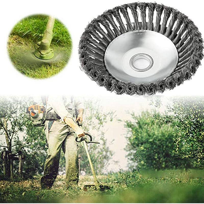 Garden weeding wire brush head