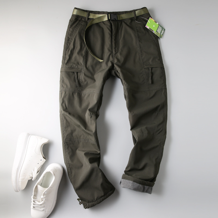 Windproof & Waterproof Softshell Fleece Lined Outdoor Cargo Pants