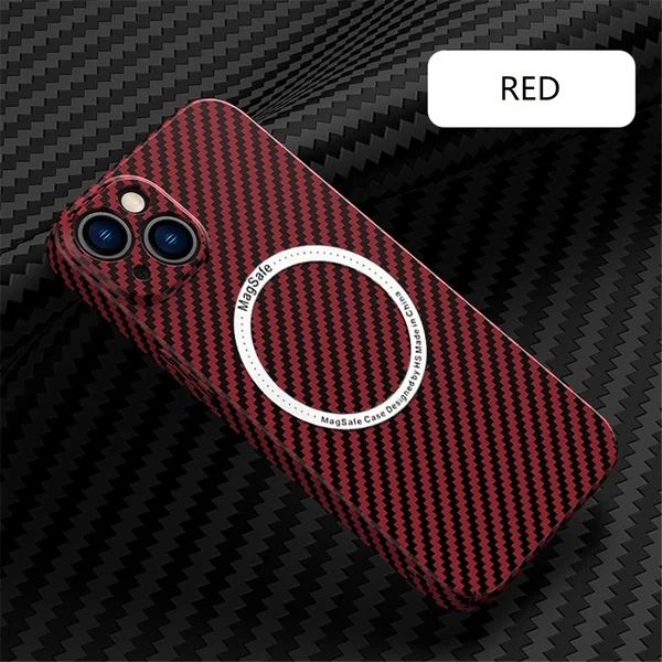 Carbon Fiber Texture Magnetic Wireless Charging iPhone Case