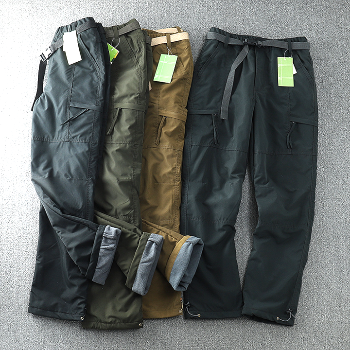 Windproof & Waterproof Softshell Fleece Lined Outdoor Cargo Pants