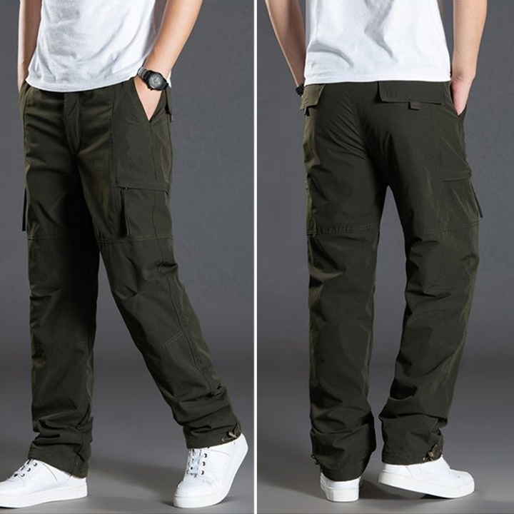 Windproof & Waterproof Softshell Fleece Lined Outdoor Cargo Pants