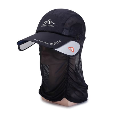 HOT SALE! Retractable brim outdoor/fishing/riding/climbing sunblock hat