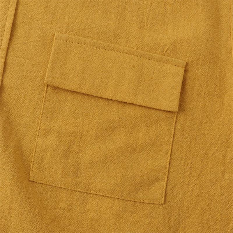 Linen Short-Sleeved Shirts Men's Shirts