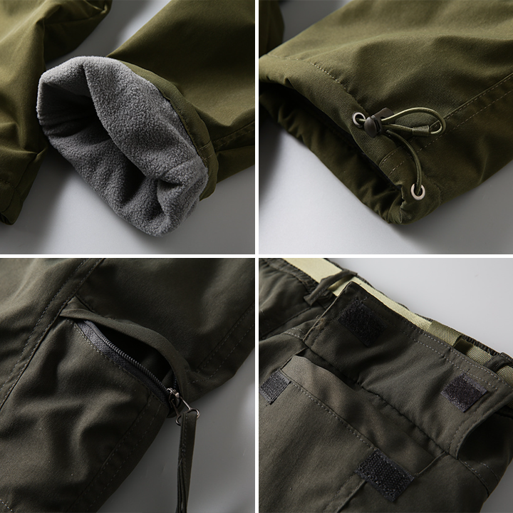 Windproof & Waterproof Softshell Fleece Lined Outdoor Cargo Pants