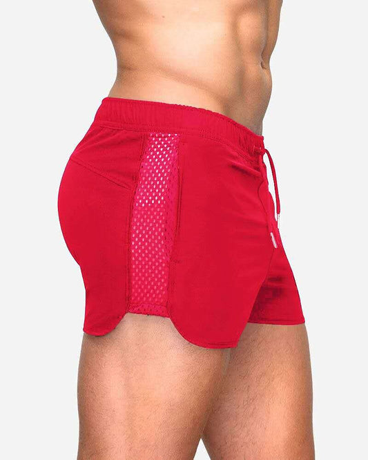 Men's Outdoor Fitness Sport Runing Comfortable Mesh Breathable Lightweight Shorts