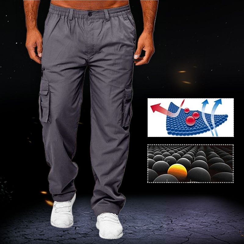 Men’s Tactical Loose Straight-leg Multi-pocket Pants