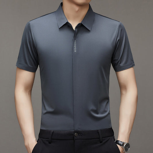 Men's ice silk quick-drying business shirt