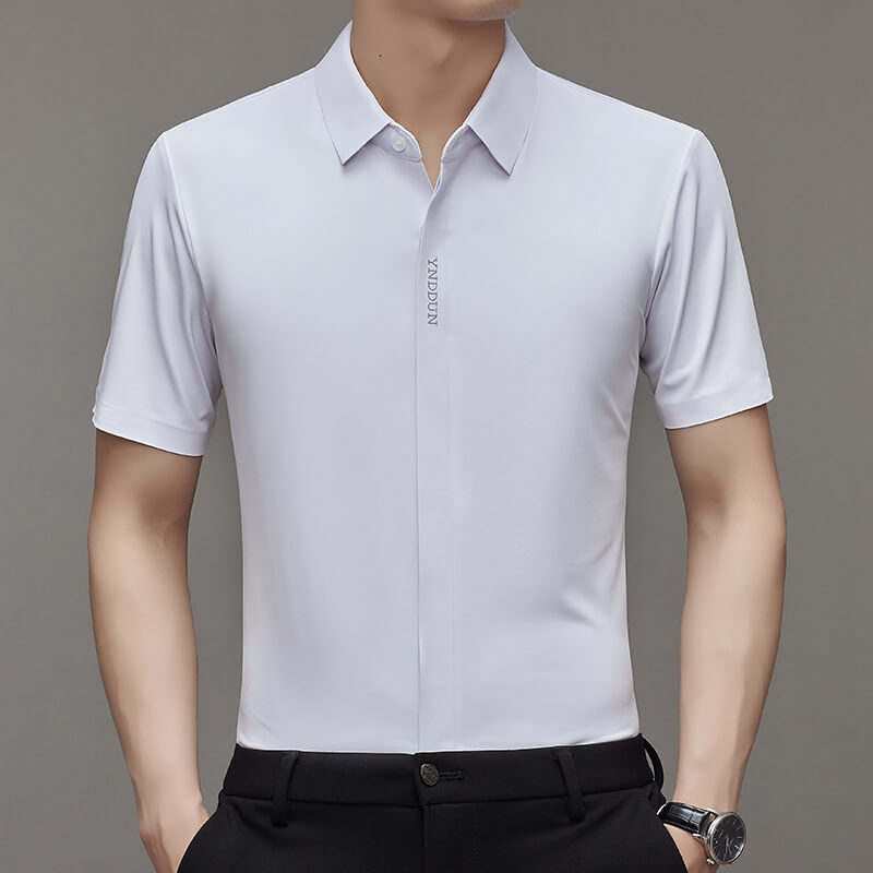 Men's ice silk quick-drying business shirt