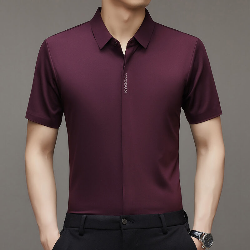 Men's ice silk quick-drying business shirt