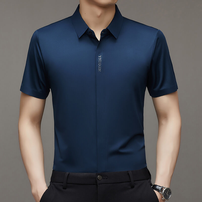 Men's ice silk quick-drying business shirt