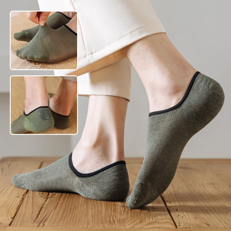 Non slip invisible short breathable socks