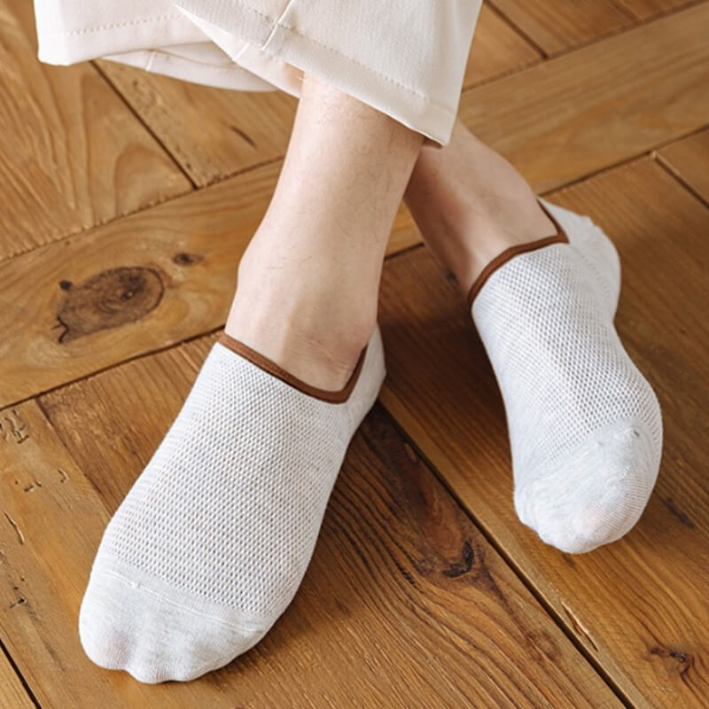 Non slip invisible short breathable socks