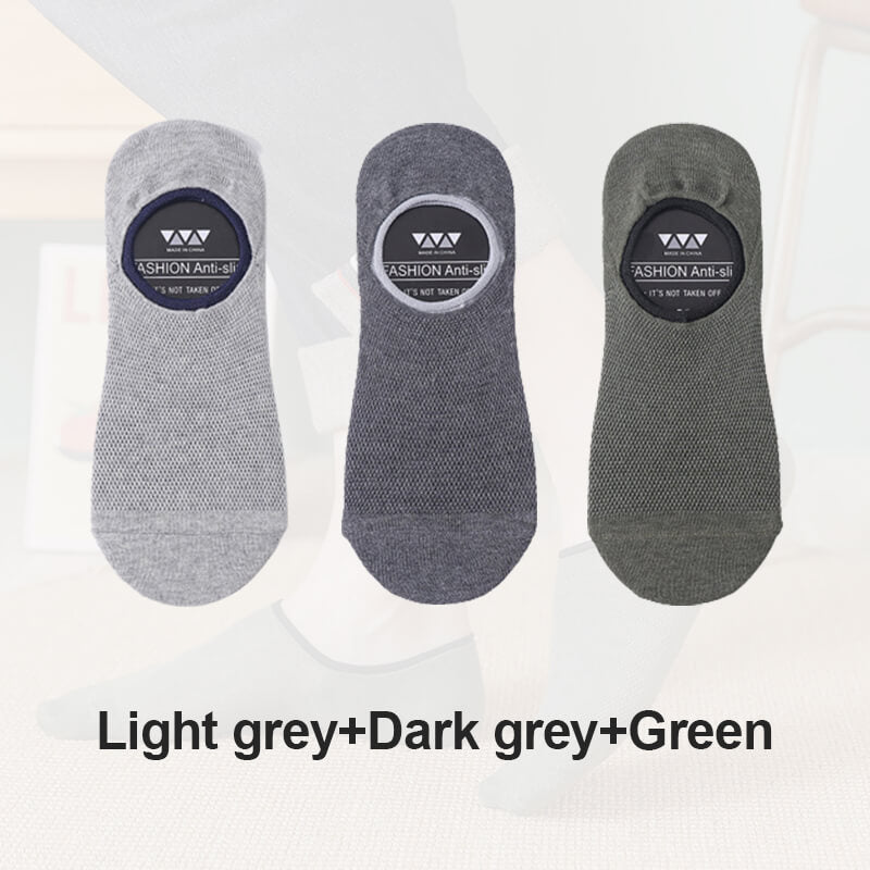 Non slip invisible short breathable socks