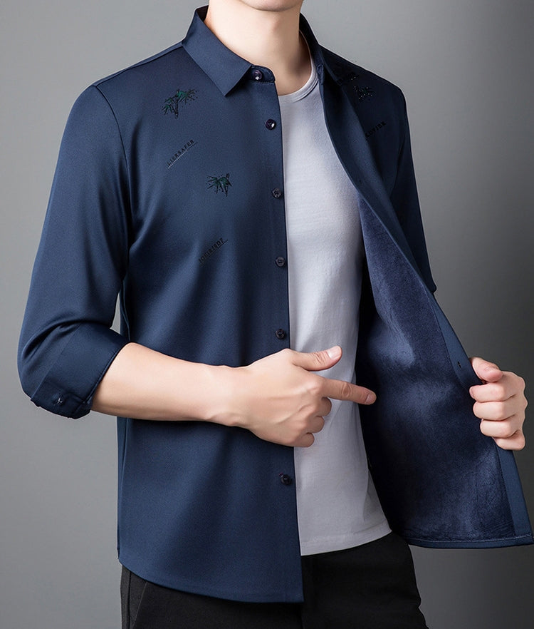 🔥Buy 2 Free shipping🔥Men's Plush Lined Thickened Long Sleeve Shirt