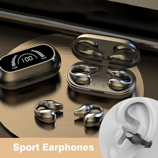#1 Best Seller - Wireless Ear Clip Bone Conduction Headphones
