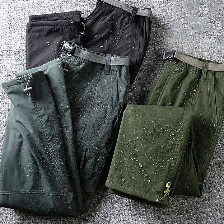 Windproof & Waterproof Softshell Fleece Lined Outdoor Cargo Pants