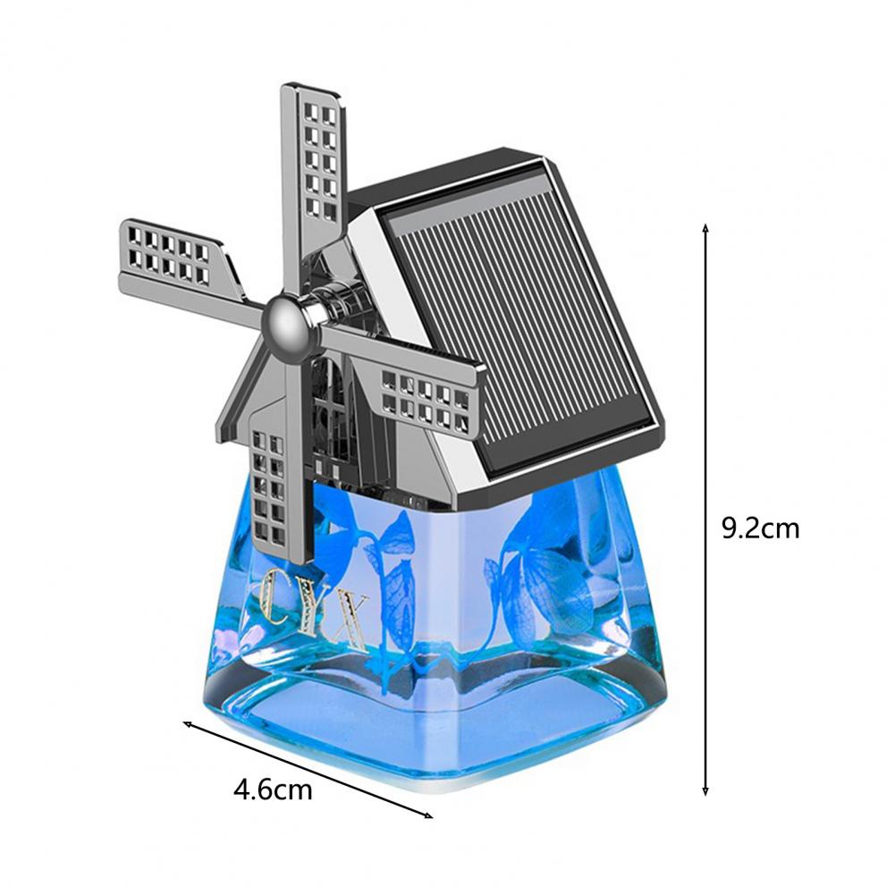 Windmill Solar Energy Rotating Aromatherapy Car Air Freshener