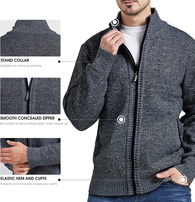 Knitted Cardigan Winter Coat