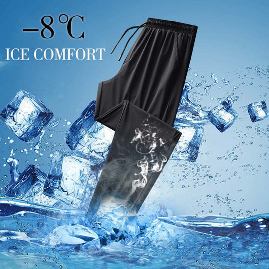 Breathable Ice Silk Drape Casual Pants