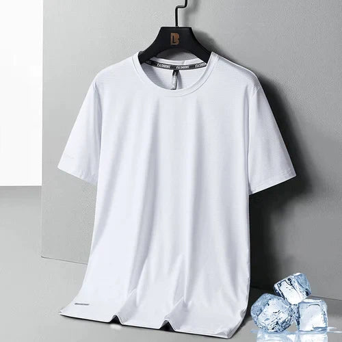 Ice Silk Round Neck T-Shirt