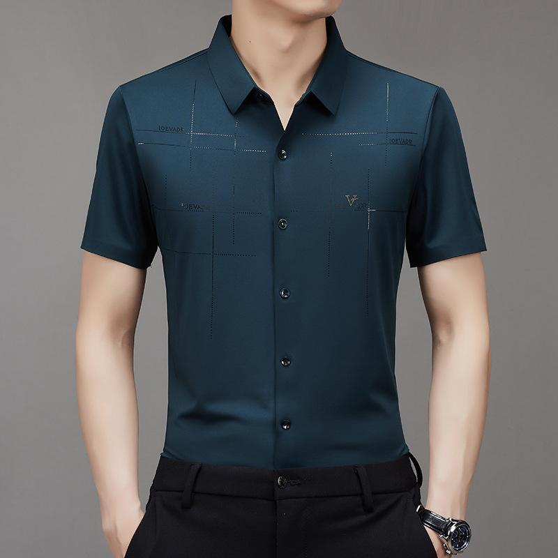 Men's Breathable Ice-Silk Stretch Shirt