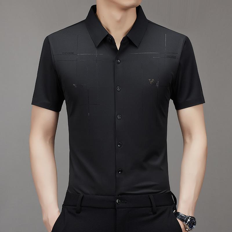 Men's Breathable Ice-Silk Stretch Shirt