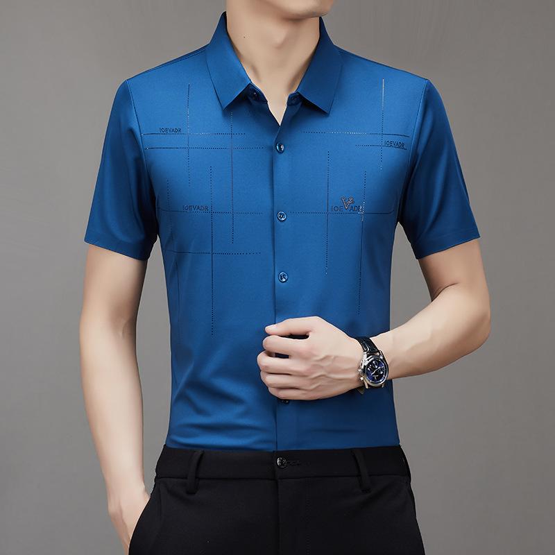 Men's Breathable Ice-Silk Stretch Shirt