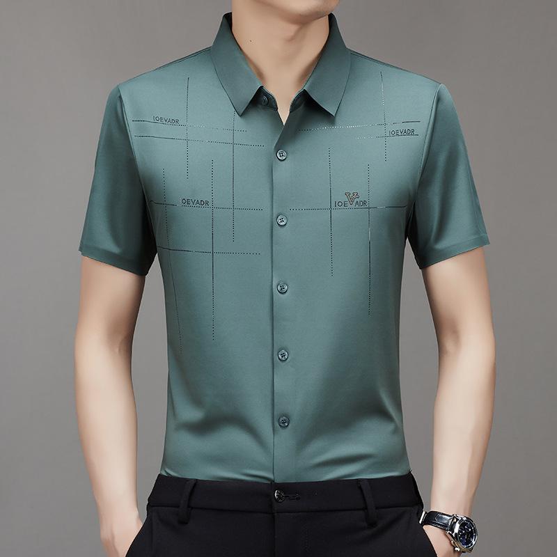 Men's Breathable Ice-Silk Stretch Shirt