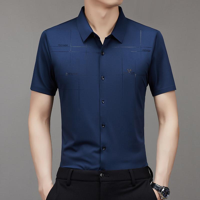 Men's Breathable Ice-Silk Stretch Shirt