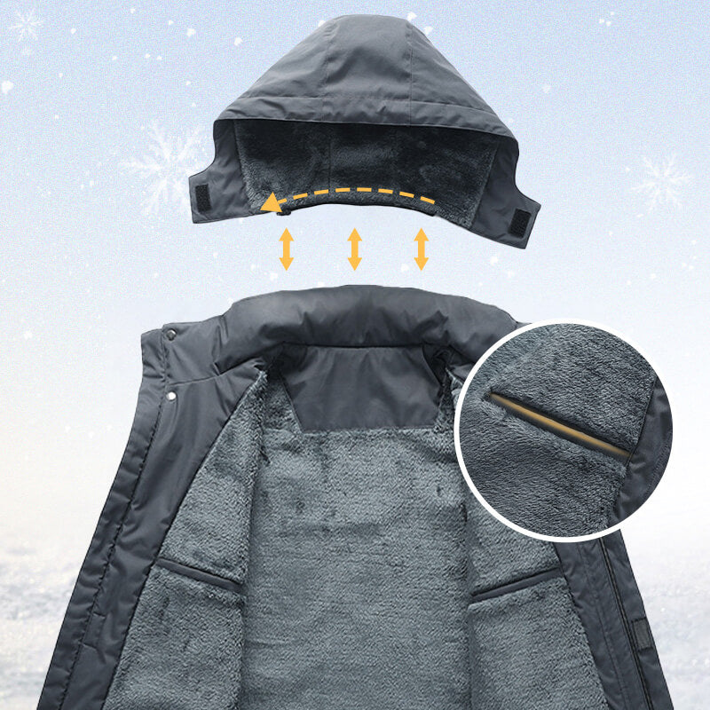 [NEW YEAR 50% OFF] Men’s Outdoor Fleeced Wind-Waterproof Coat