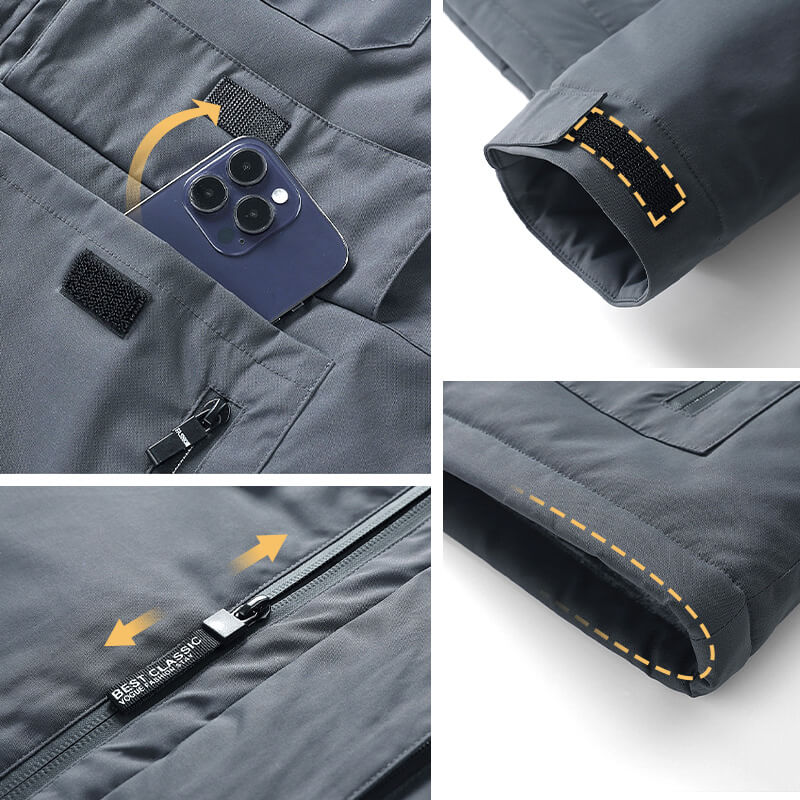 [NEW YEAR 50% OFF] Men’s Outdoor Fleeced Wind-Waterproof Coat