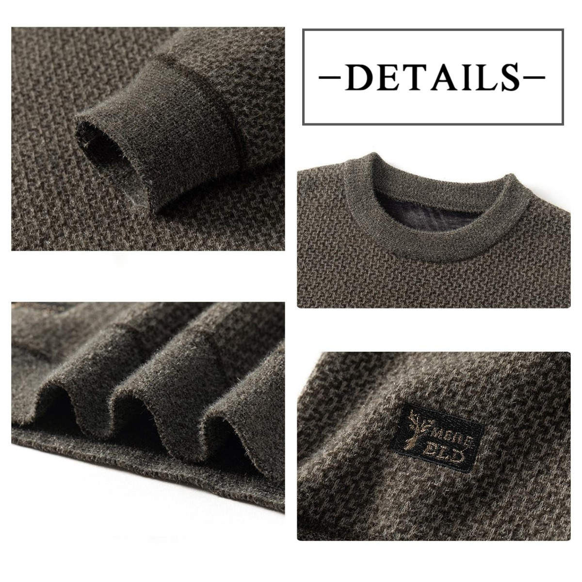 ✨Men's Warm Cozy Lined Crewneck Top - Ideal Gift🎁