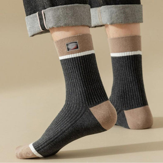 Autumn and Winter Men's Antibacterial Breathable Socks Set