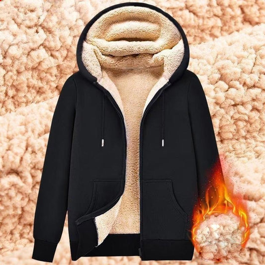 🎊Christmas Pre-sale - 41% Off🎊-Men’s Thickened Faux Cashmere Hoodie Cardigan