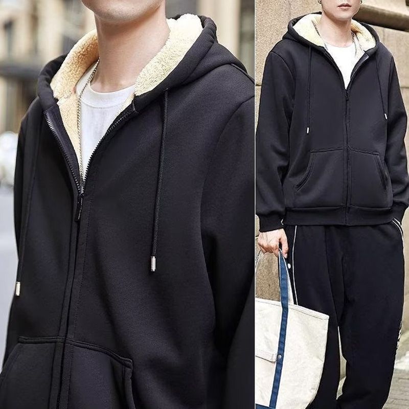 🎊Christmas Pre-sale - 41% Off🎊-Men’s Thickened Faux Cashmere Hoodie Cardigan