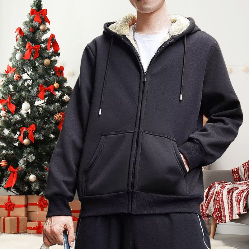 🎊Christmas Pre-sale - 41% Off🎊-Men’s Thickened Faux Cashmere Hoodie Cardigan