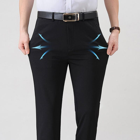 Men’s Fashionable Stretch Plush-lined Suit Pants