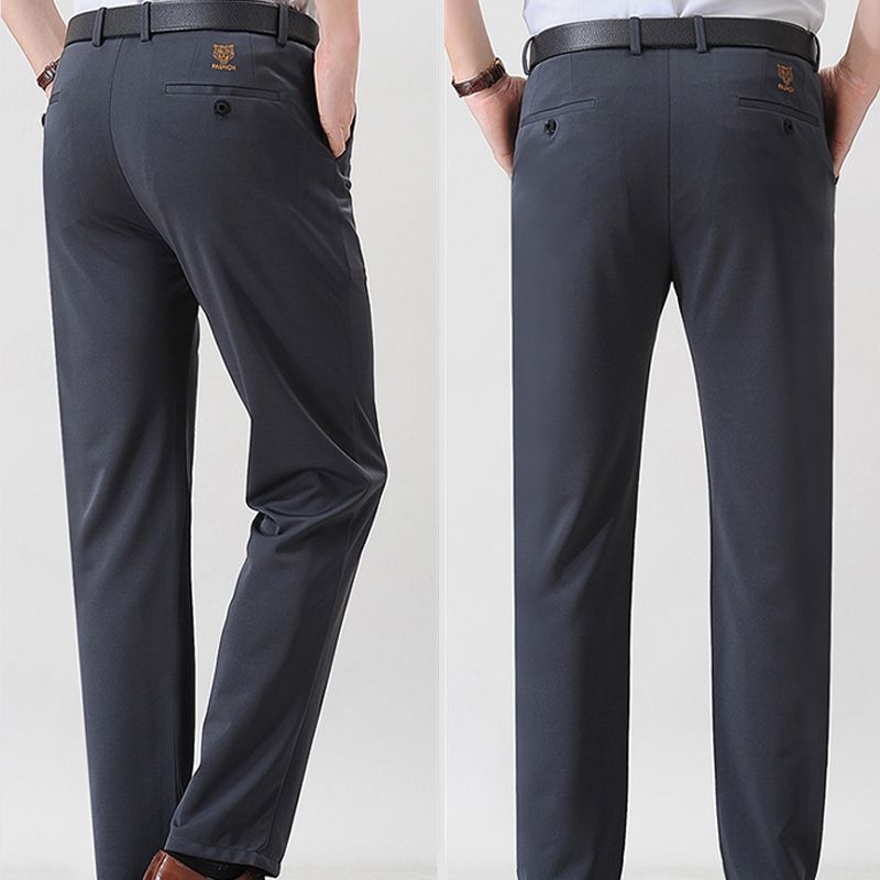 Men’s Fashionable Stretch Plush-lined Suit Pants