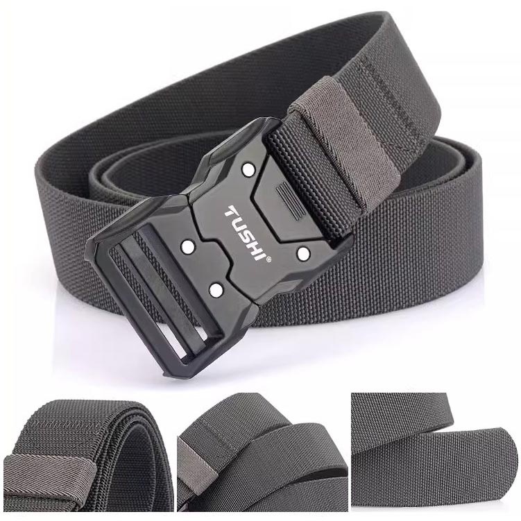 Nice Gift! Tactical Quick-release Latch Buckle Elastic Belt