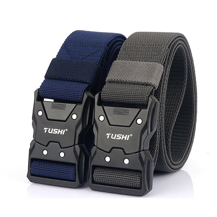 Nice Gift! Tactical Quick-release Latch Buckle Elastic Belt