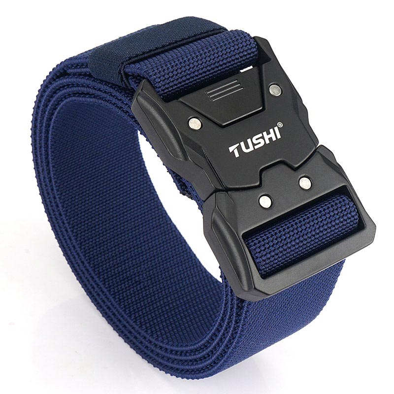 Nice Gift! Tactical Quick-release Latch Buckle Elastic Belt