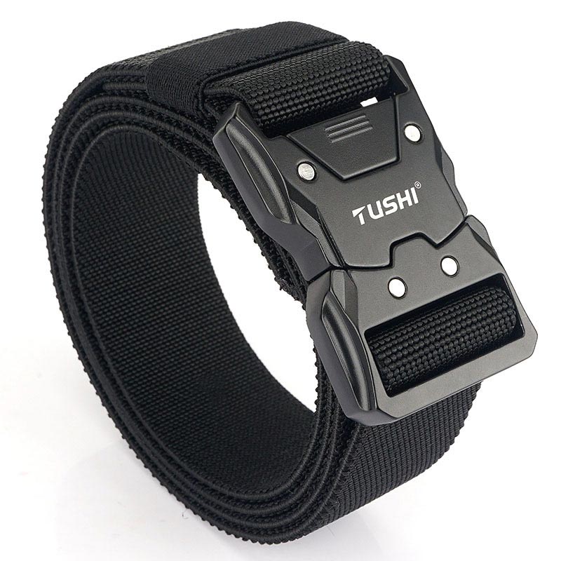 Nice Gift! Tactical Quick-release Latch Buckle Elastic Belt