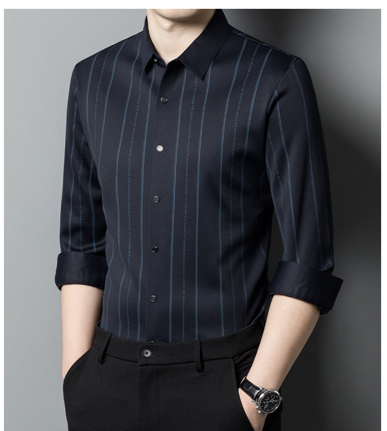 Men's Winter Padded Stretch Wrinkle-Free Shirt